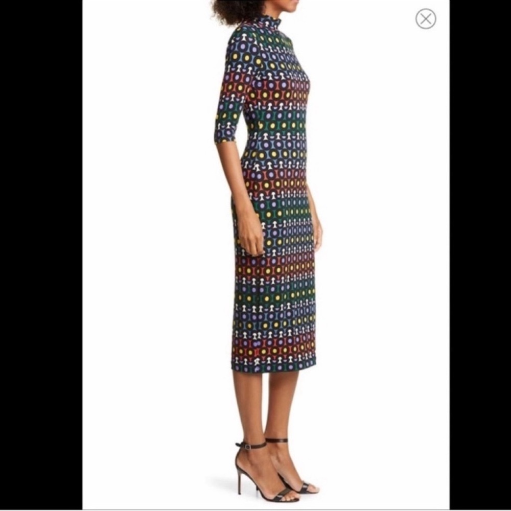 Alice and Olivia “Delora Rainbow Dot Geometric Dress" - Picture 7 of 11